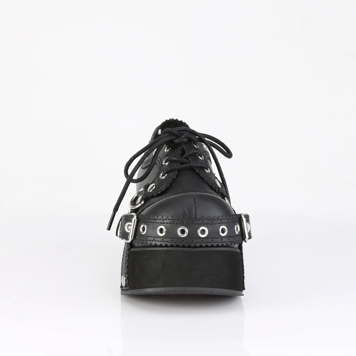 3 Inch Platform DANK-28 Black Vegan Leather