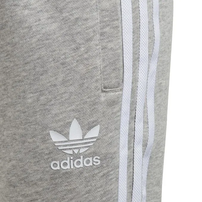 3 STRIPES JOGGER IN GAUZED COTTON Boy Medium Grey Heather White