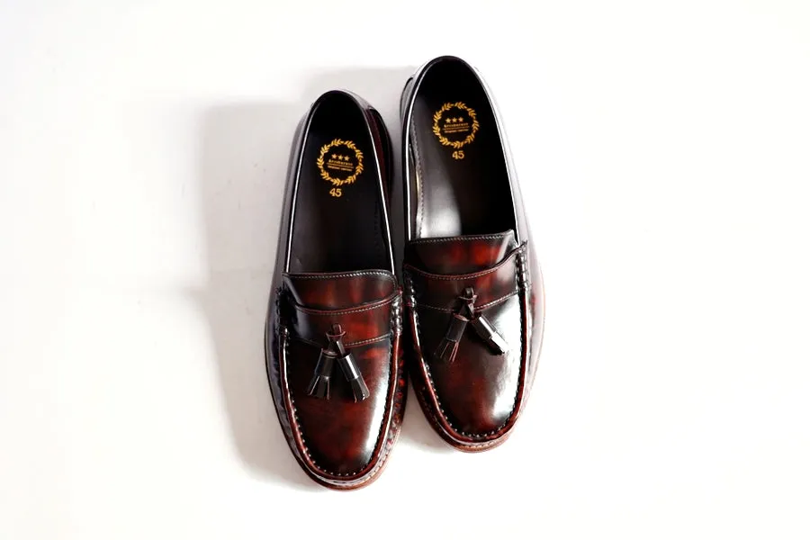 501 Wide-Front Tassel Loafer Burgundy