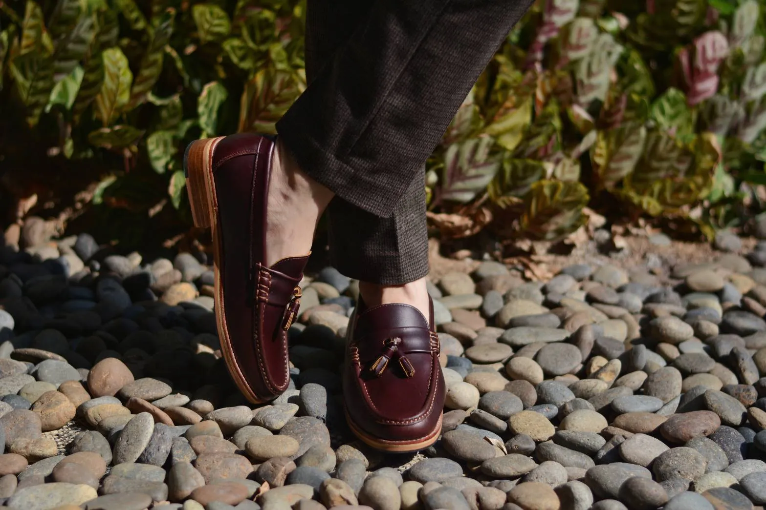 501 Wide-Front Tassel Loafer Chromexcel DarkBrown