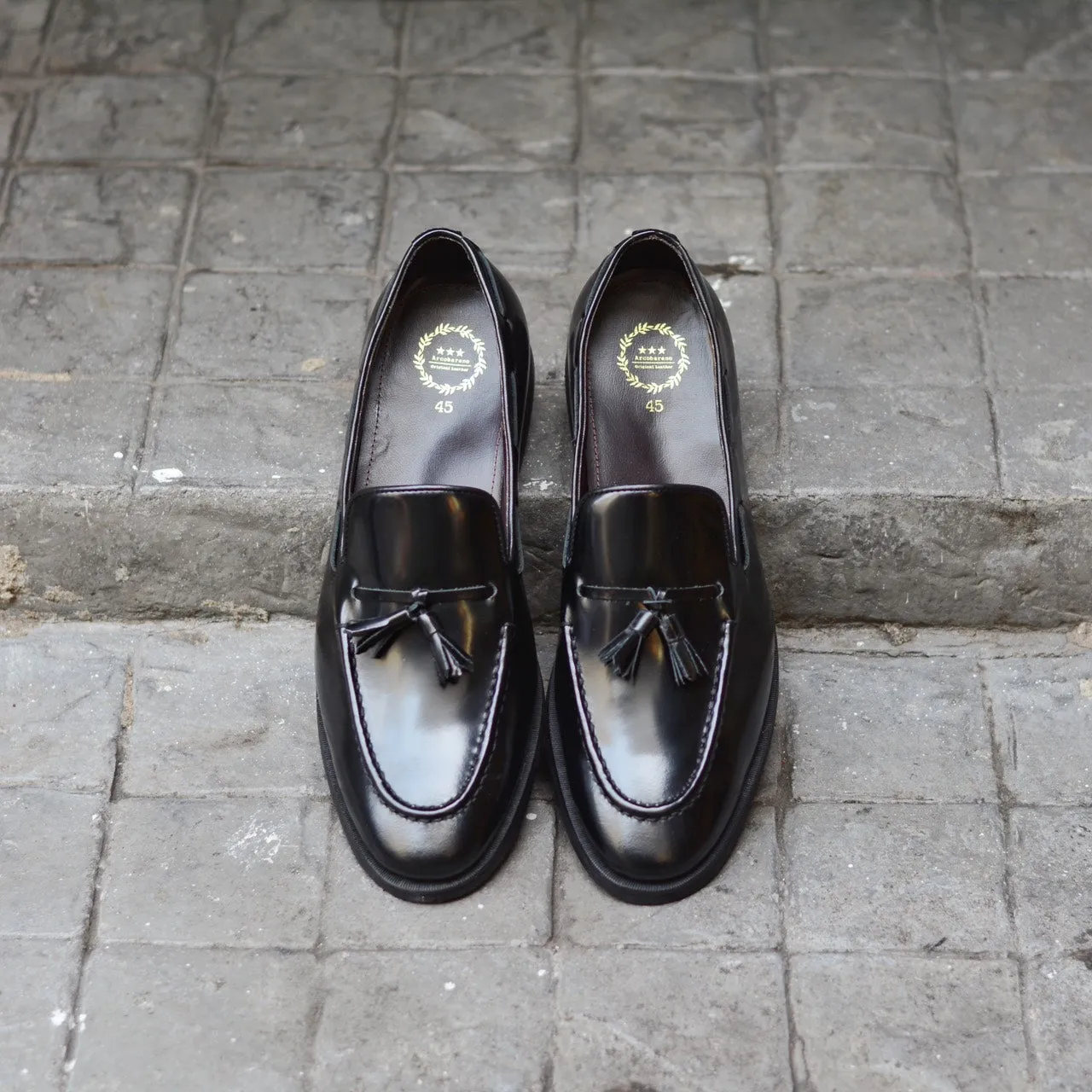 503 Tassel Loafer Black - Black Soles