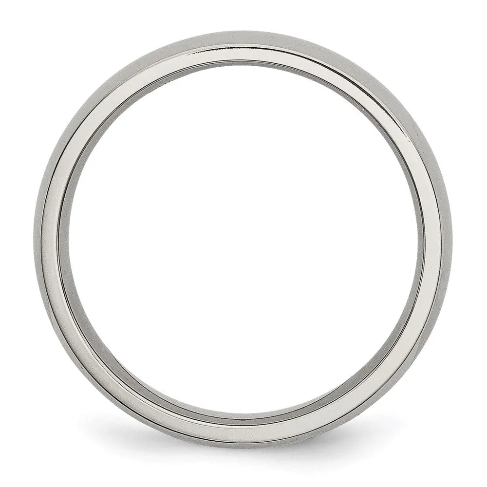 5mm Stainless Steel Polished Domed Comfort Fit Band