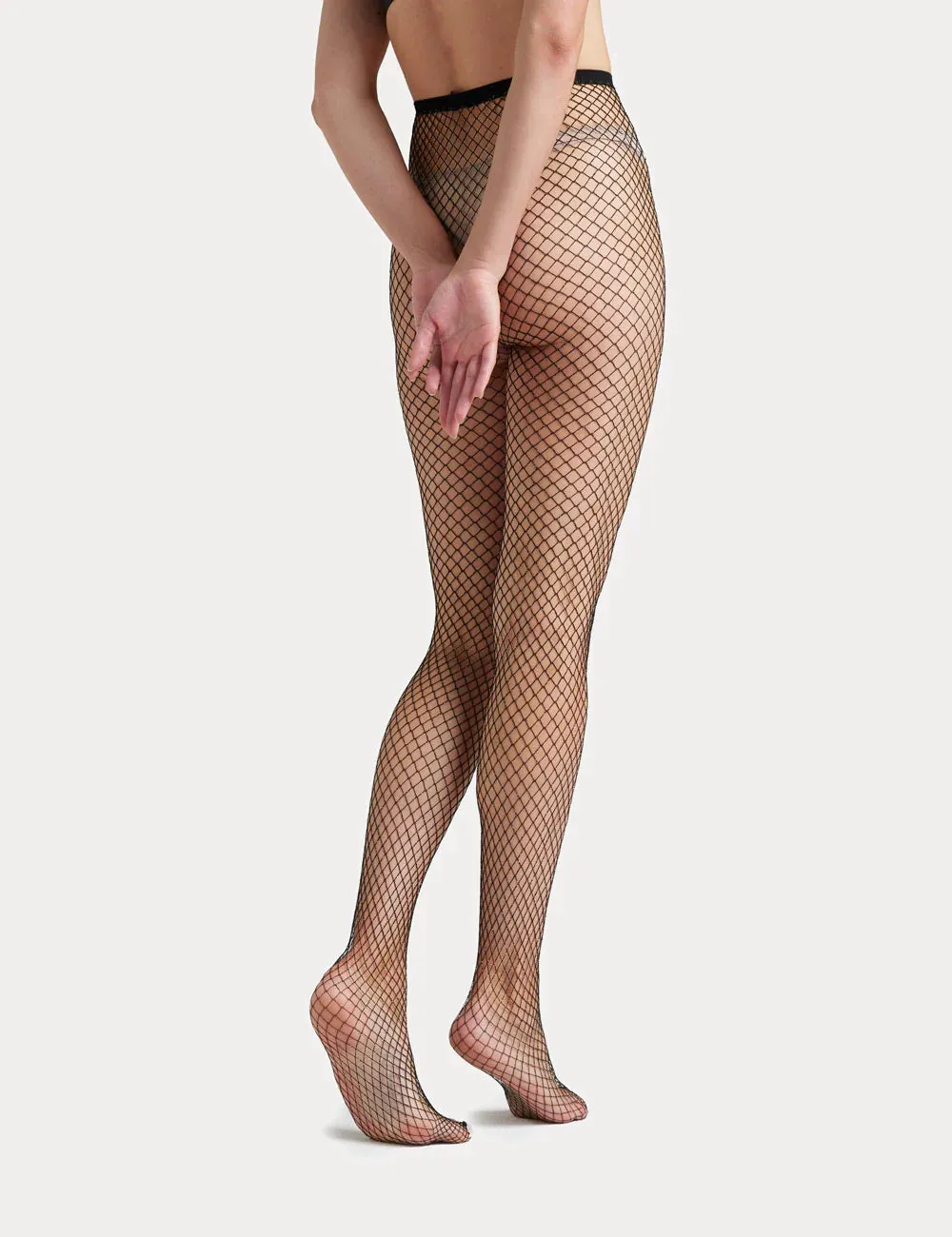 Ambra - Lurex Fishnet Tights