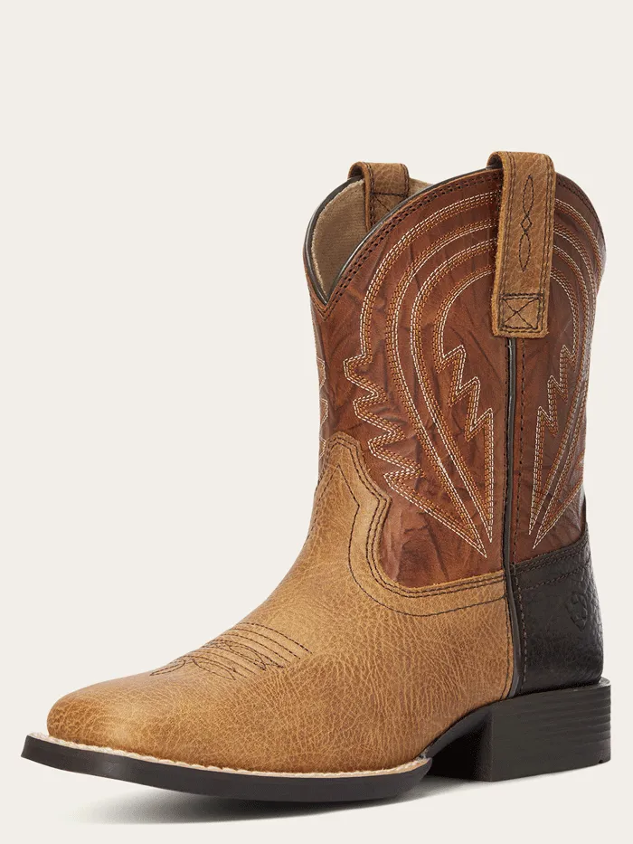 Ariat 10034069 Kids Lil' Hoss Western Boot Tan