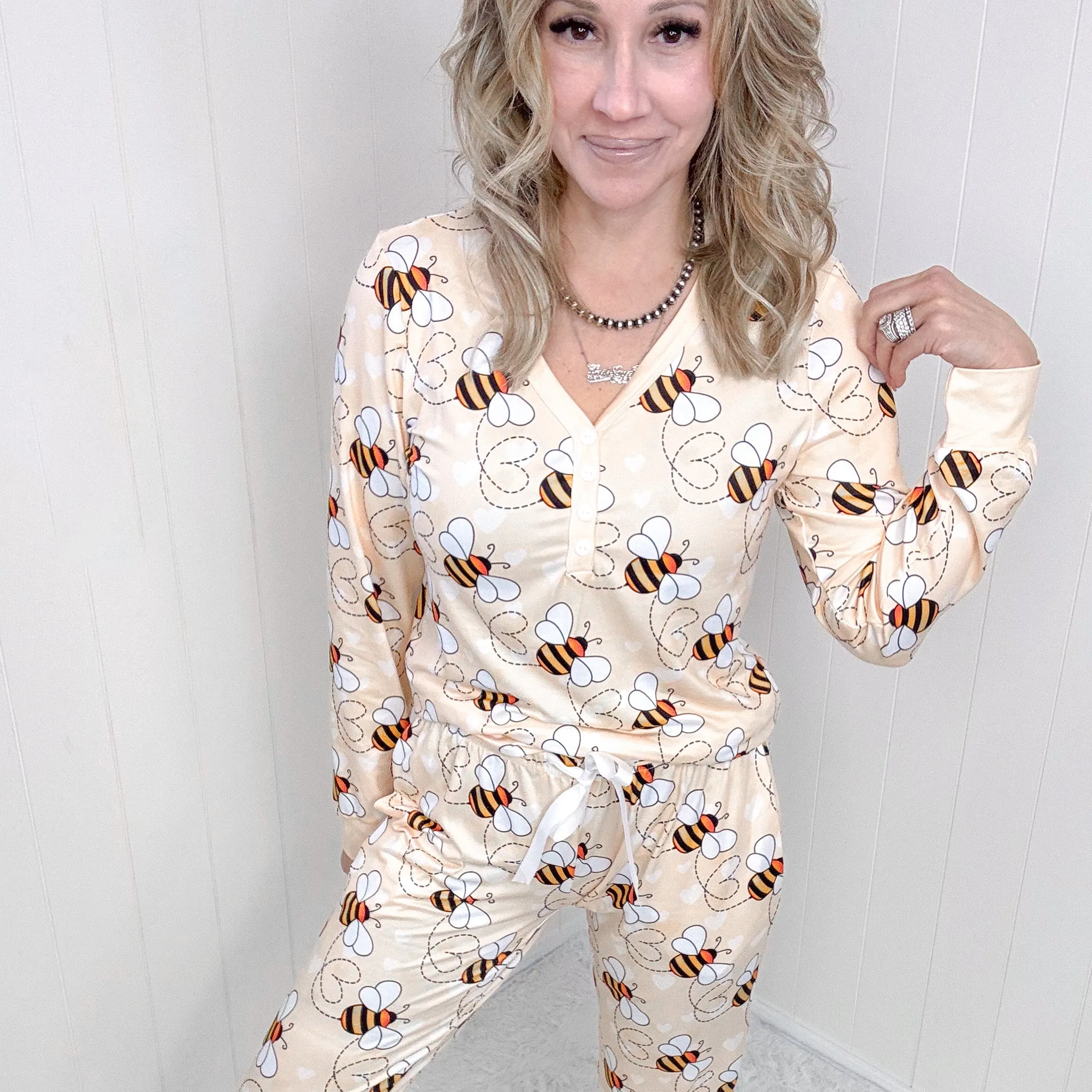 Bee-Loved Dreamwear Long Sleeve Pajama Set