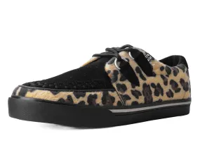 Black & Tan Leopard Hair Sneaker