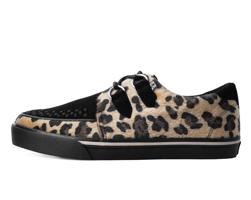 Black & Tan Leopard Hair Sneaker