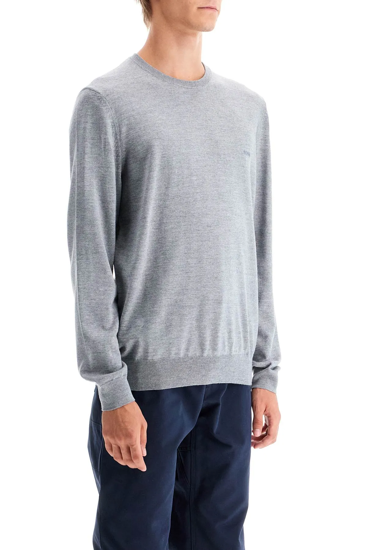 Boss 'Botto' Light Wool Sweater   Grey