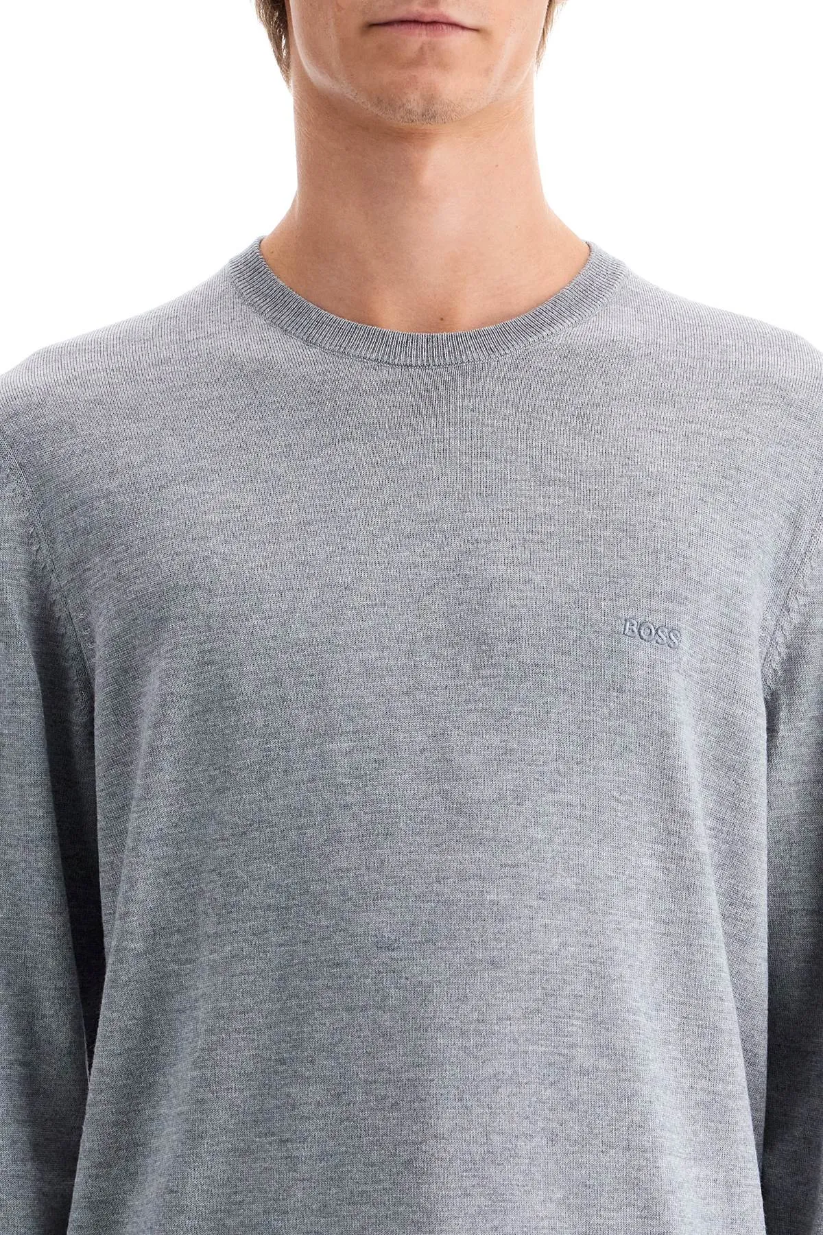 Boss 'Botto' Light Wool Sweater   Grey