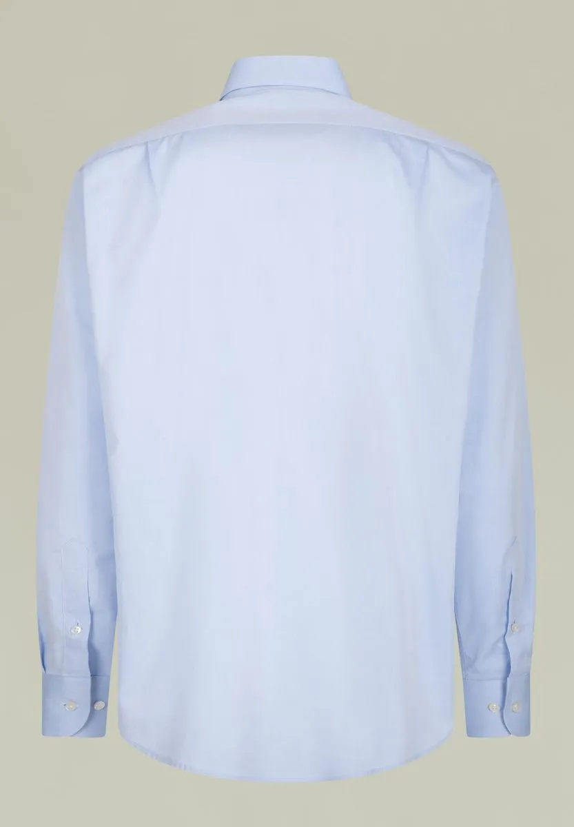 Camicia azzurra twill francese comfort