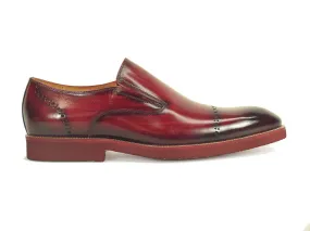 Chic Patina Finish Calfskin Slip-on