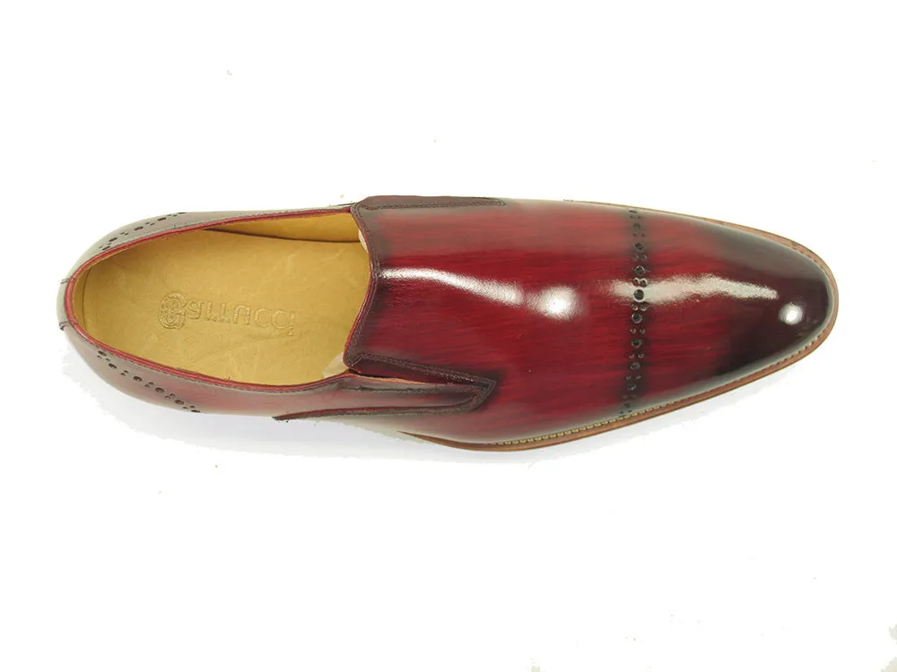 Chic Patina Finish Calfskin Slip-on