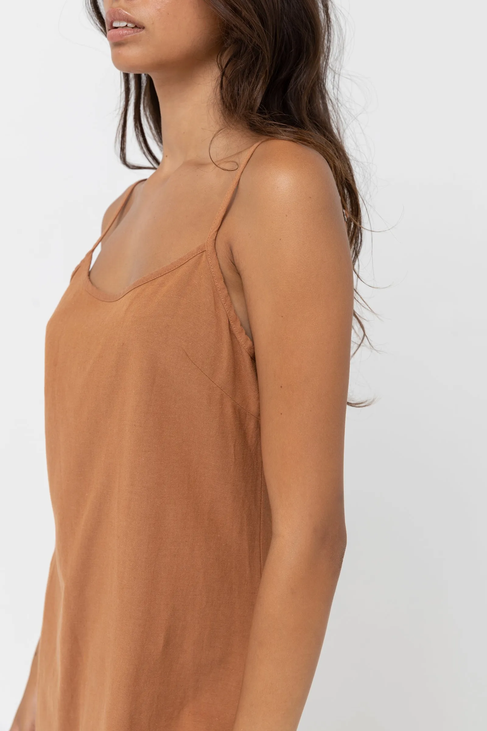 Classic Slip Dress Caramel