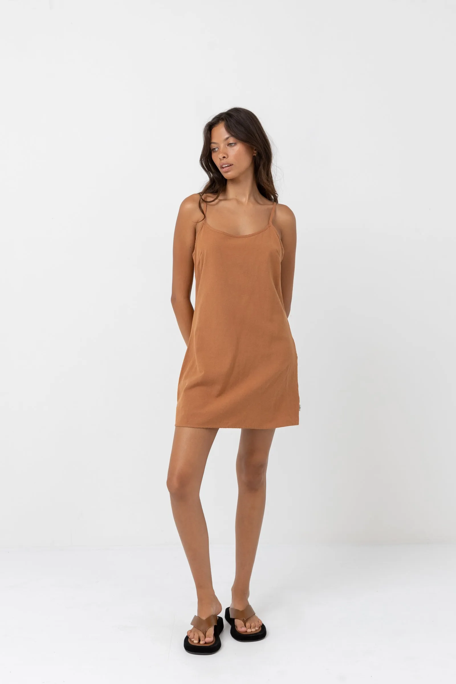 Classic Slip Dress Caramel