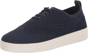 Cole Haan Grandpro Contender Stitchlite Ox Marine Blue Knit Lace Up Sneakers