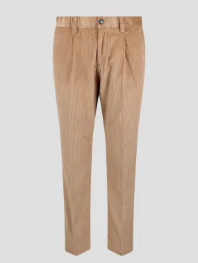 Corduroy chino trousers