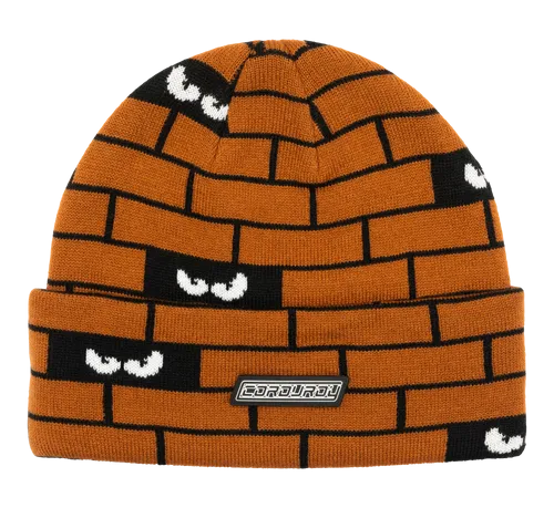 Corduroy Headwear Bricks Beanie - Rust