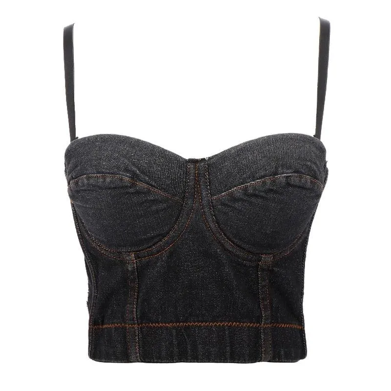 Corset Basics Tank Top Push Up Corset Crop Top