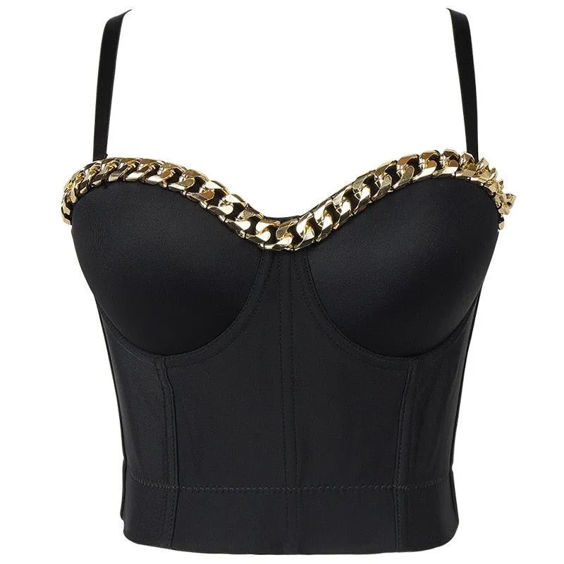 Corset Basics Tank Top Push Up Corset Crop Top