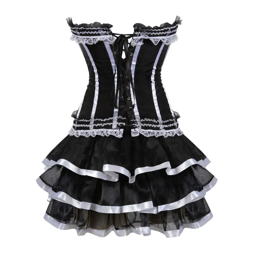 Corset Dress Drag Timon (White)