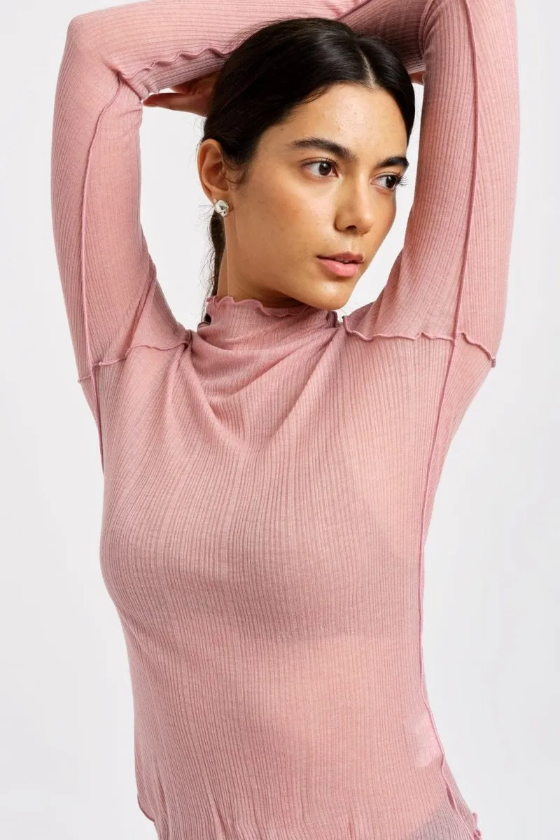 Eliza Faulkner Jane Turtleneck (Pink)