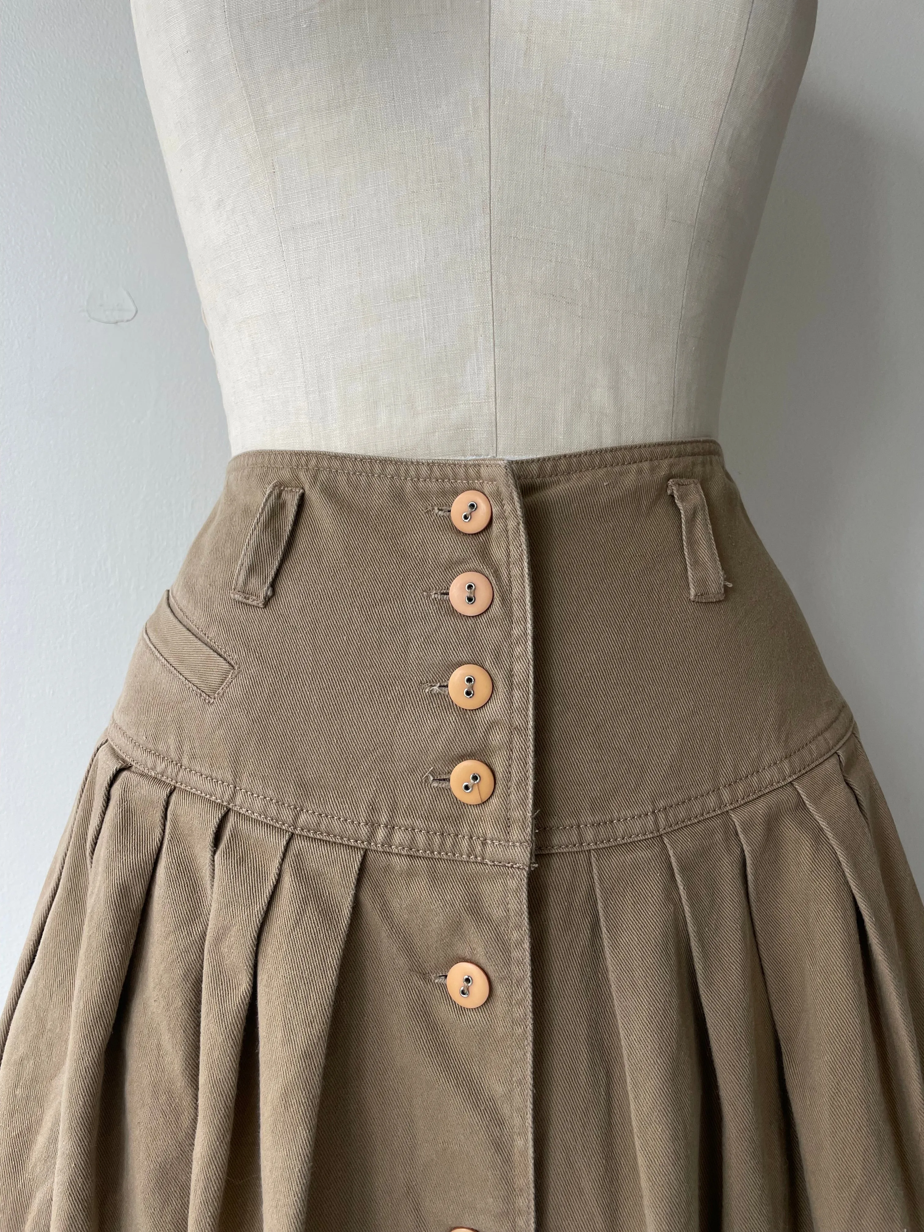 Esprit Twill Skirt | 1980s