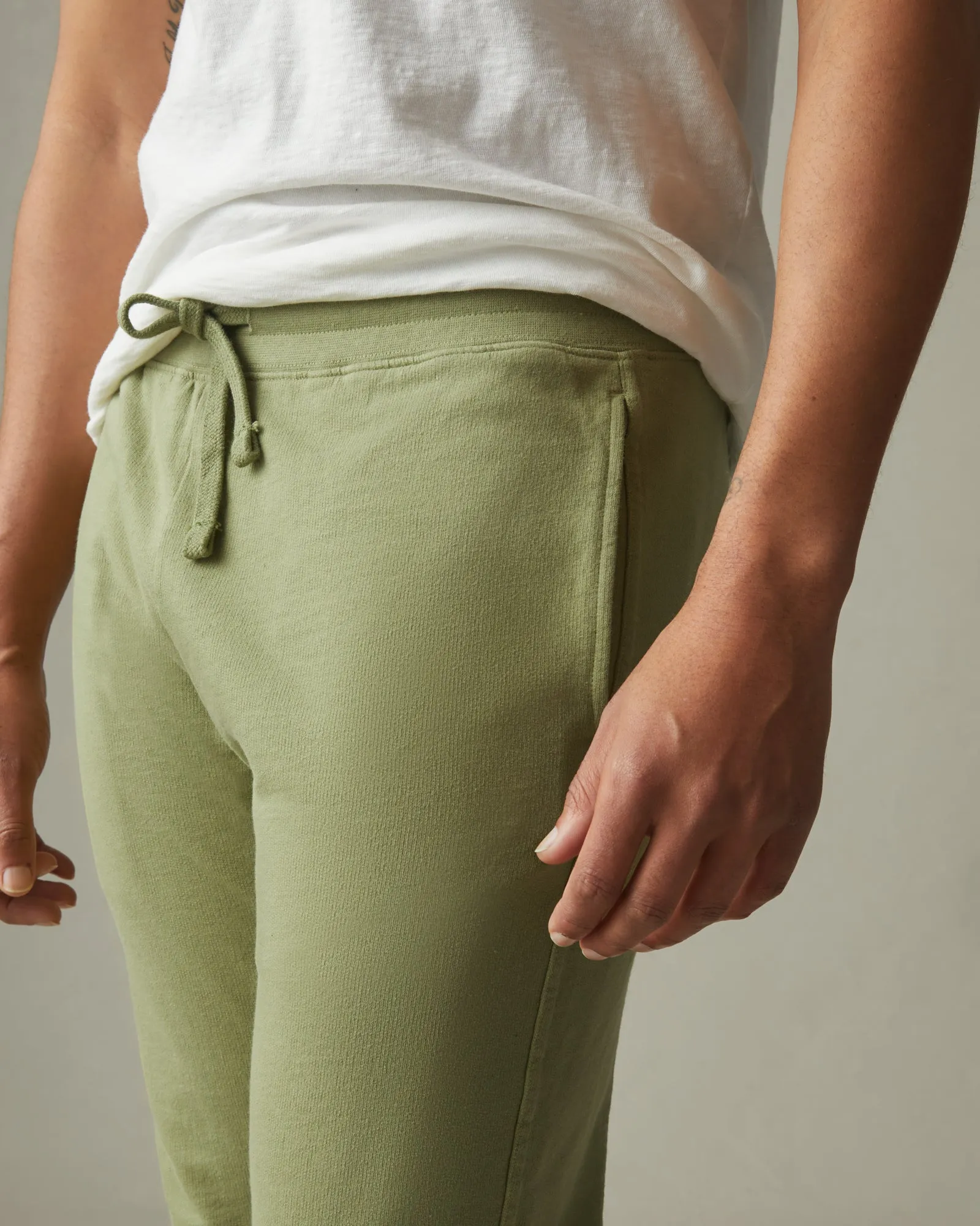 French Terry Jogger - Pale Sage