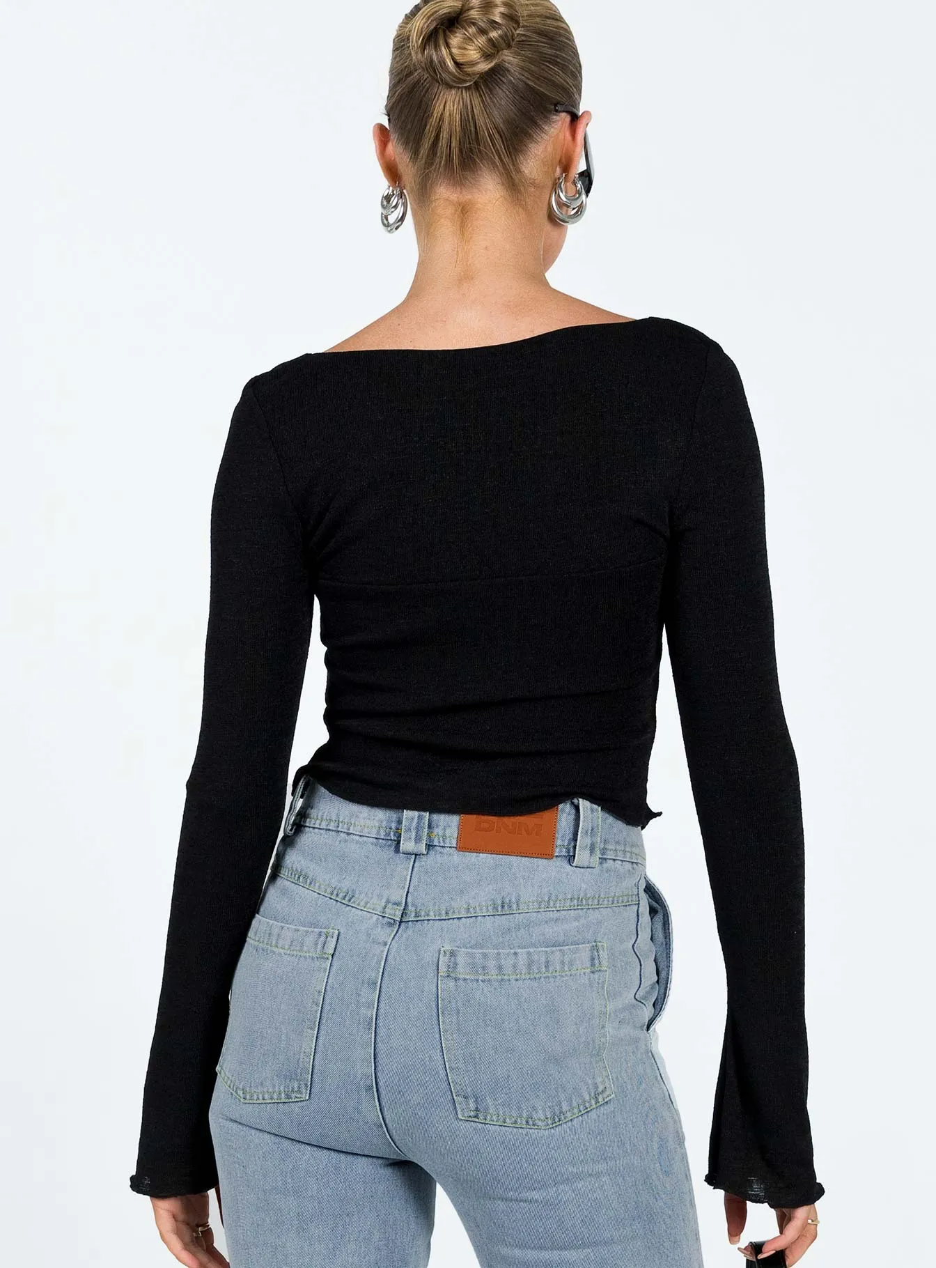 Gabriel Long Sleeve Top Black