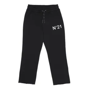 GAUZED COTTON JOGGER Girl Black