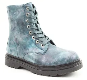 Heavenly Feet Justina Marble Print Womens Ankle Boot