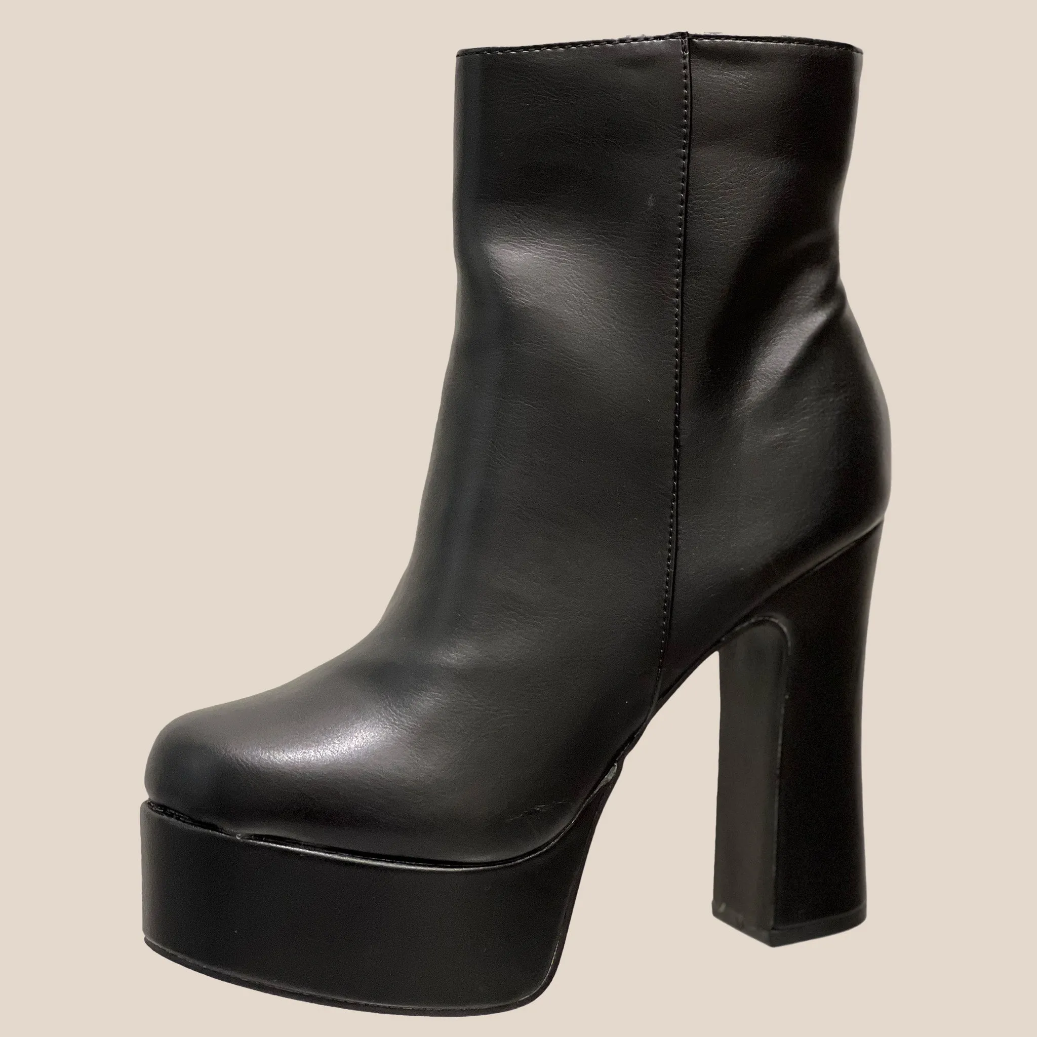 High Heel Platform Boots