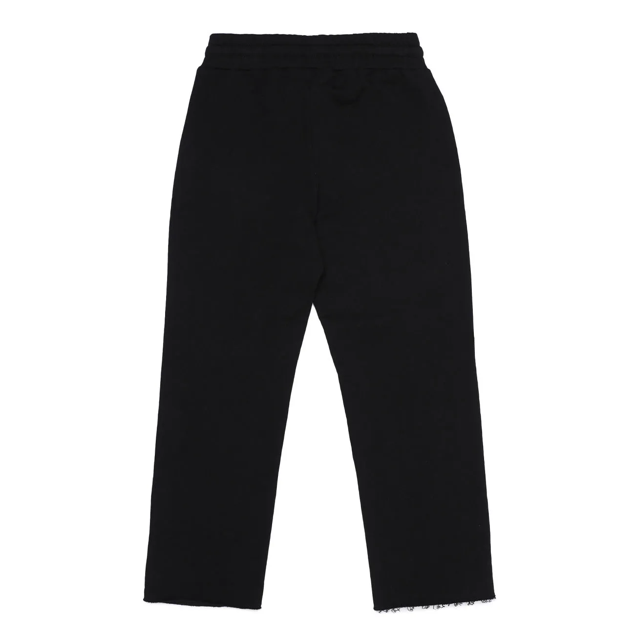 JOGGER IN COTONE GARZATO Bambina Nero