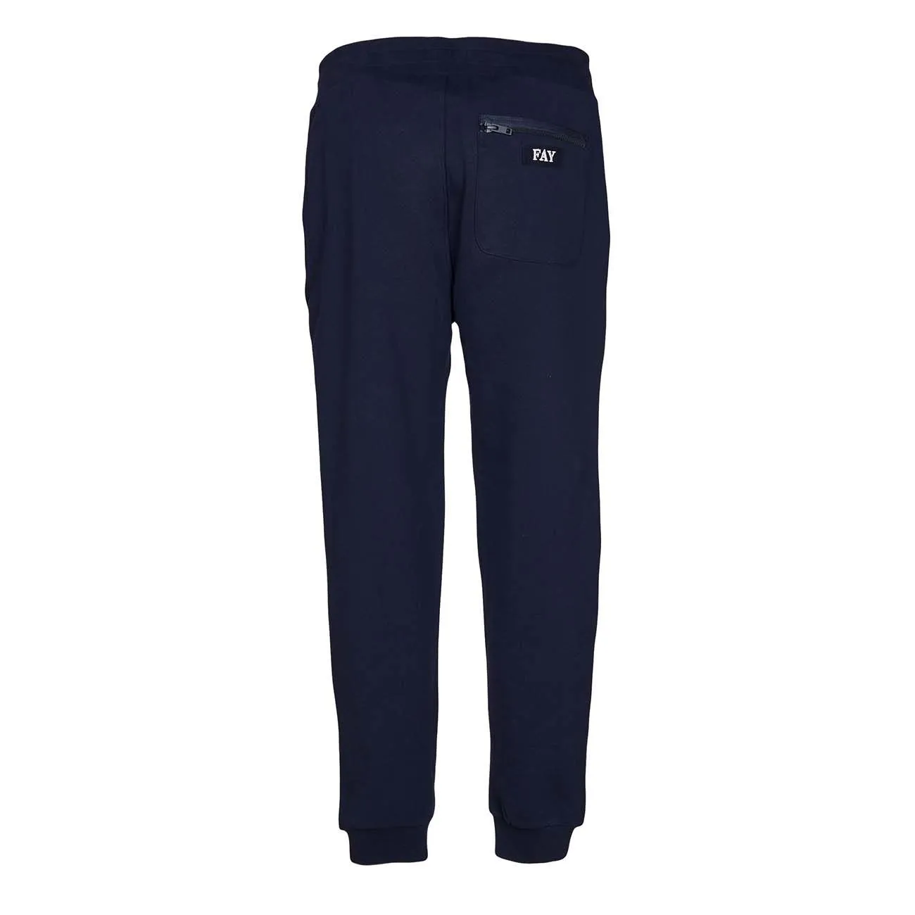 JOGGER IN FELPA NASTRO Uomo Navy