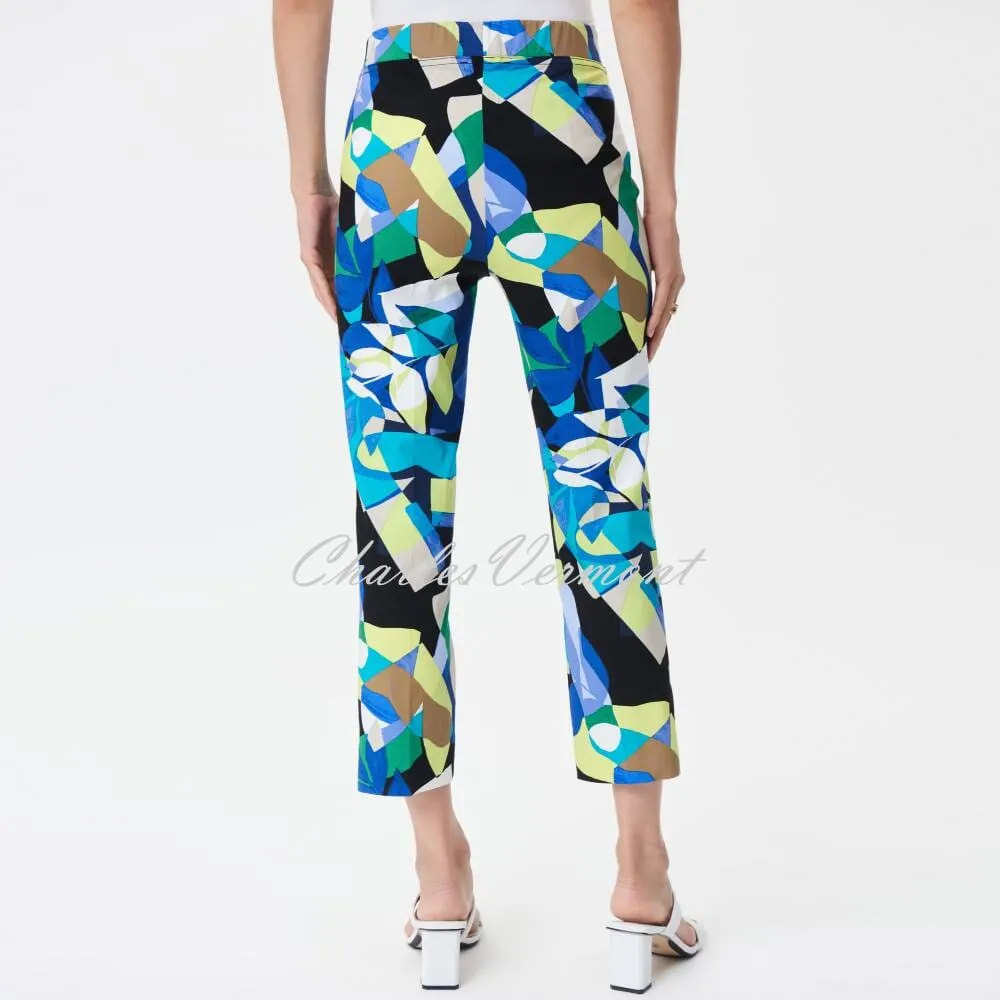 Joseph Ribkoff Cropped Leaf Print Trouser - Style 232260