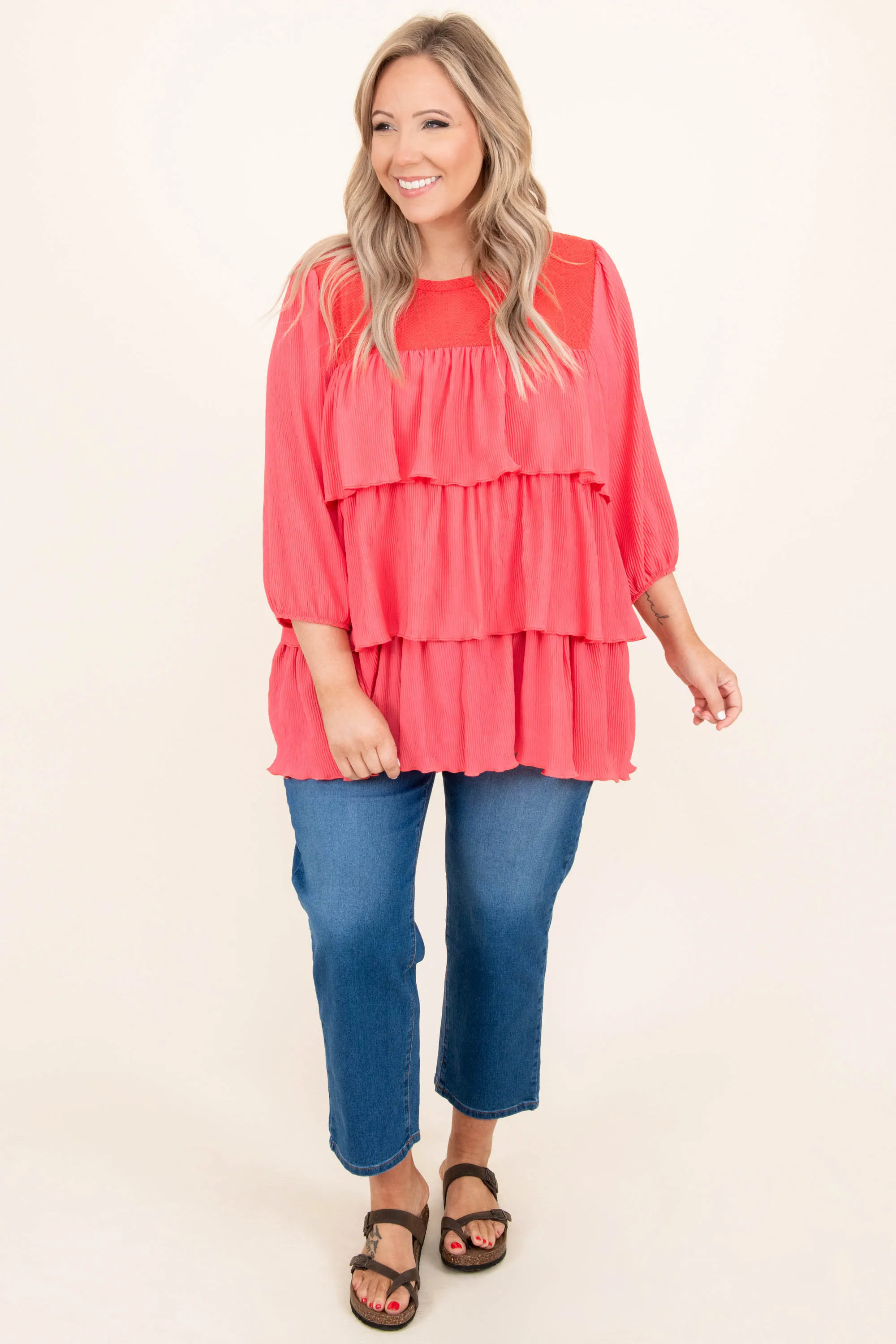 Just Like That Blouse, Coral