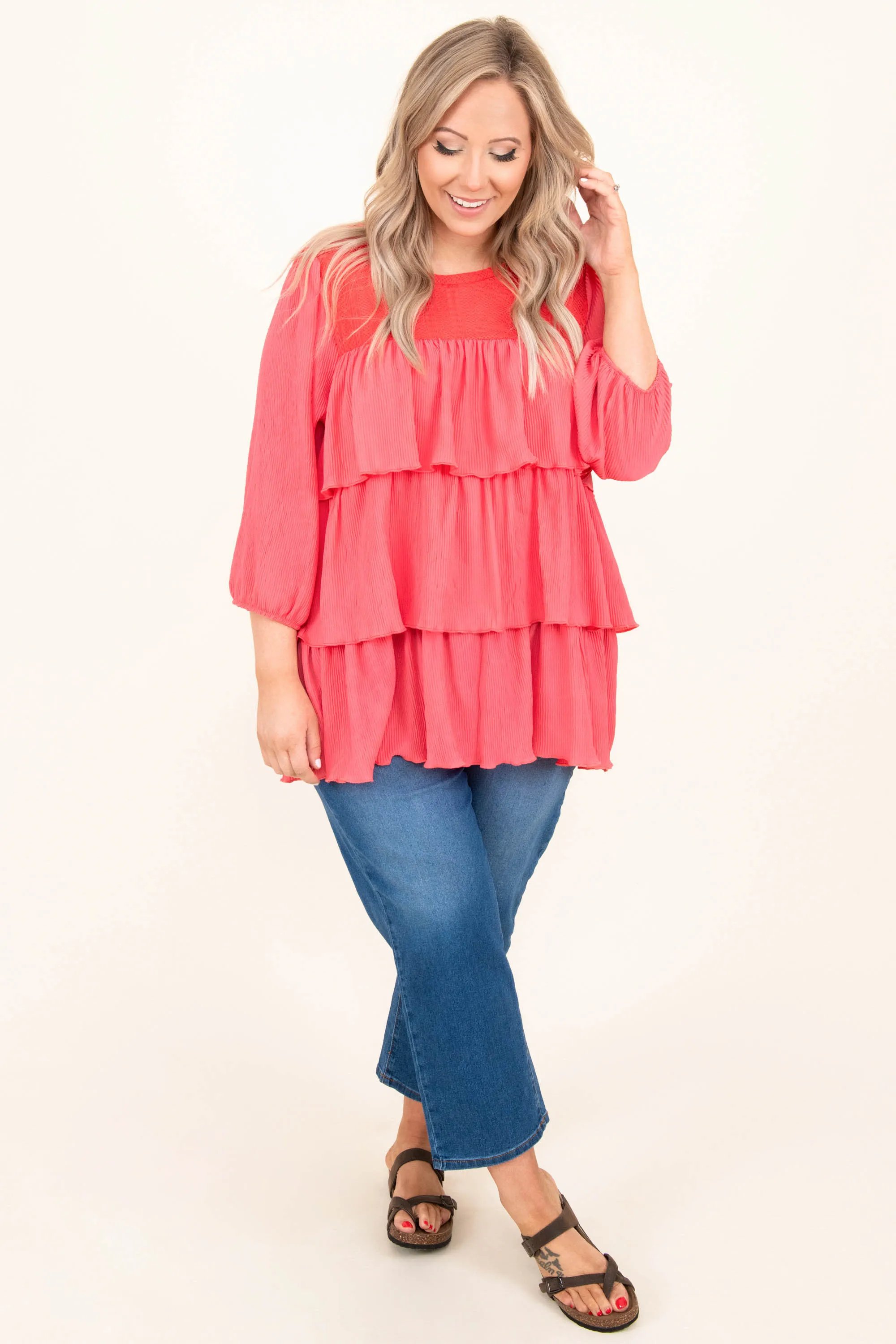 Just Like That Blouse, Coral