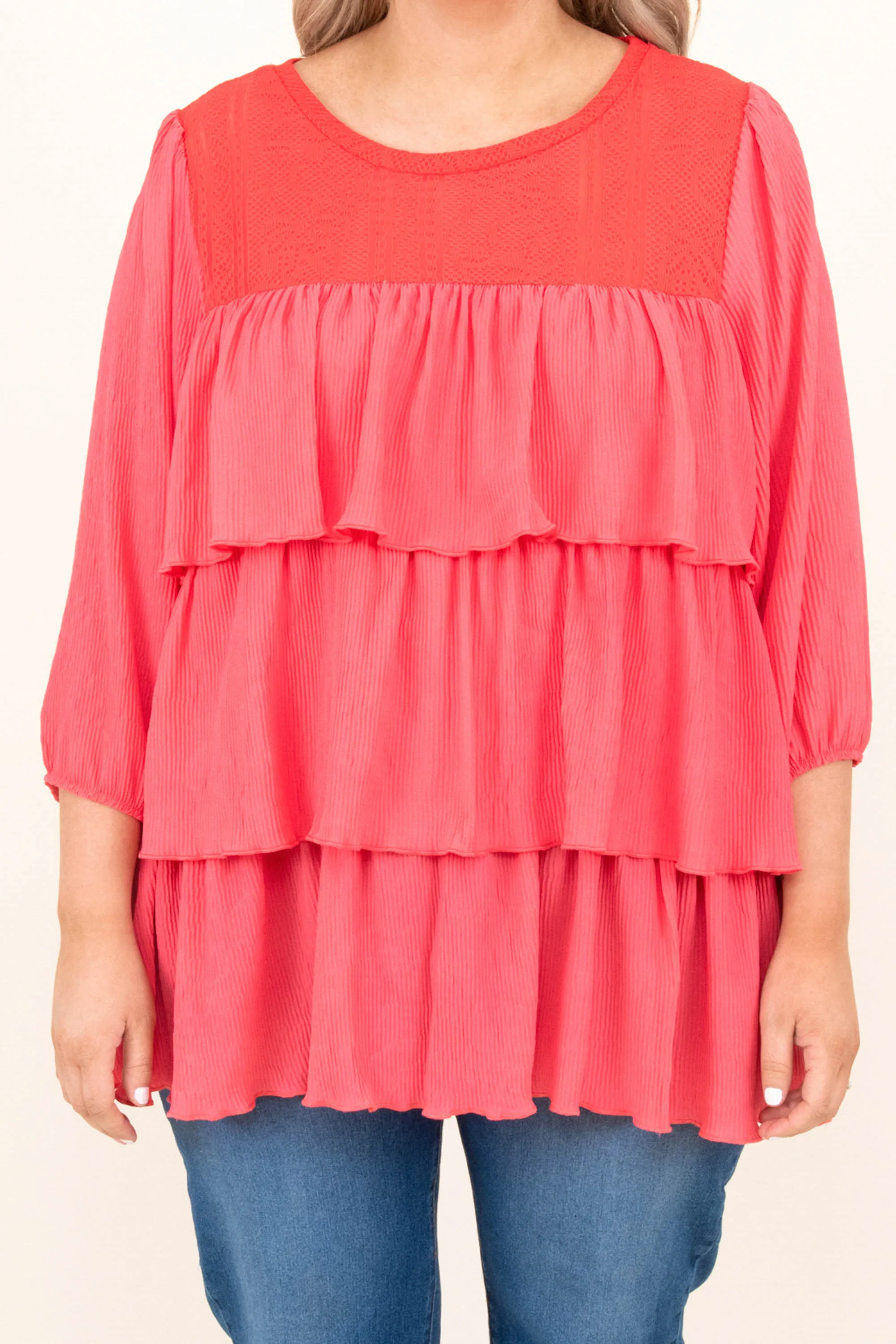 Just Like That Blouse, Coral