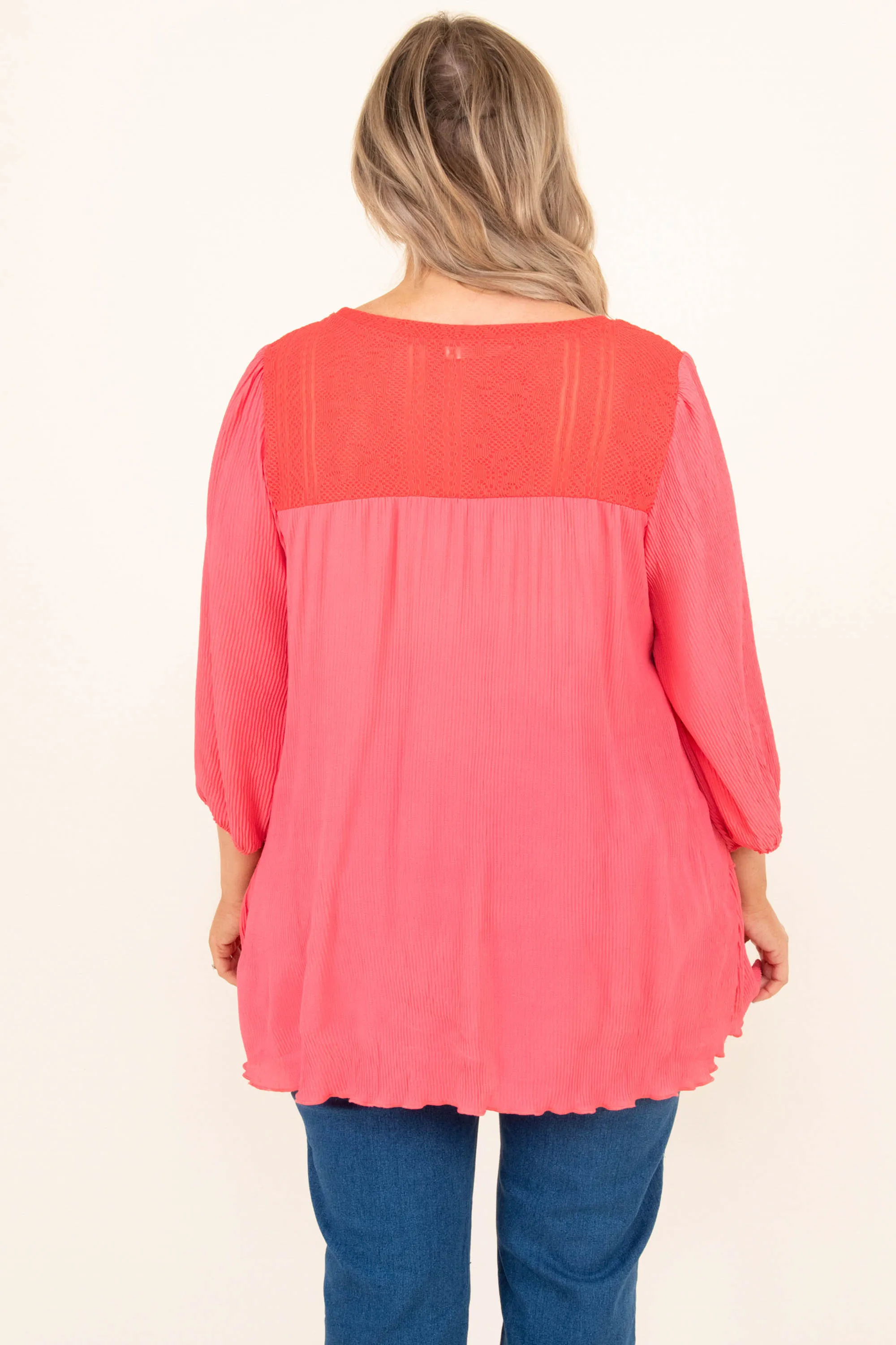 Just Like That Blouse, Coral