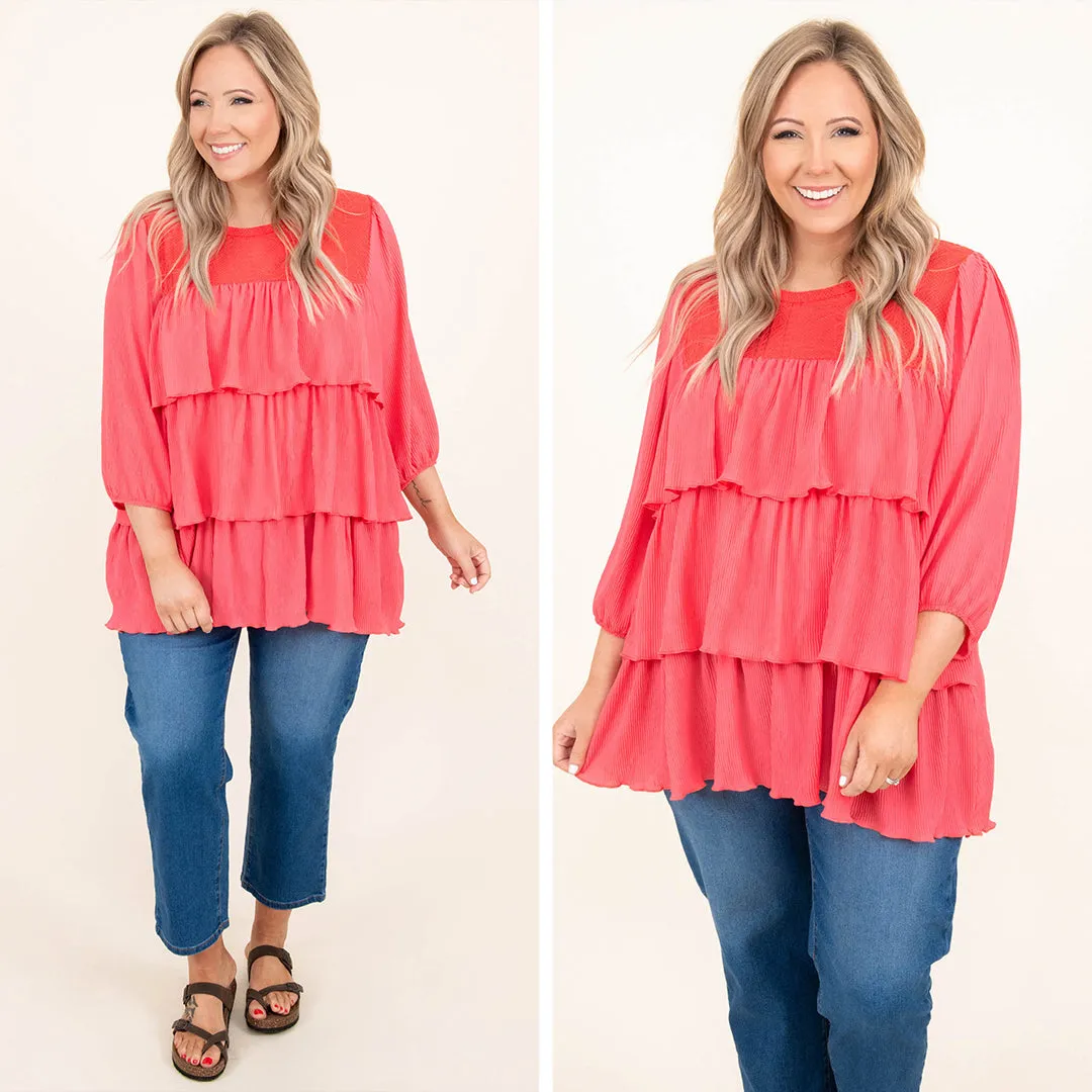 Just Like That Blouse, Coral