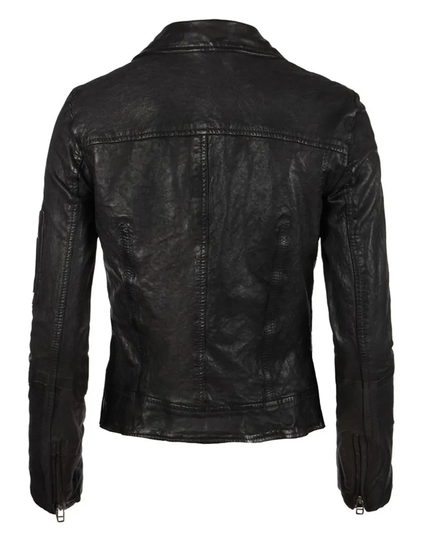 Karen Gillan Doctor Who Amy Pond Black Leather Jacket - UJackets