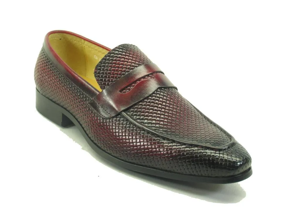 KS478-110E Carrucci Burnished Woven Penny Loafer