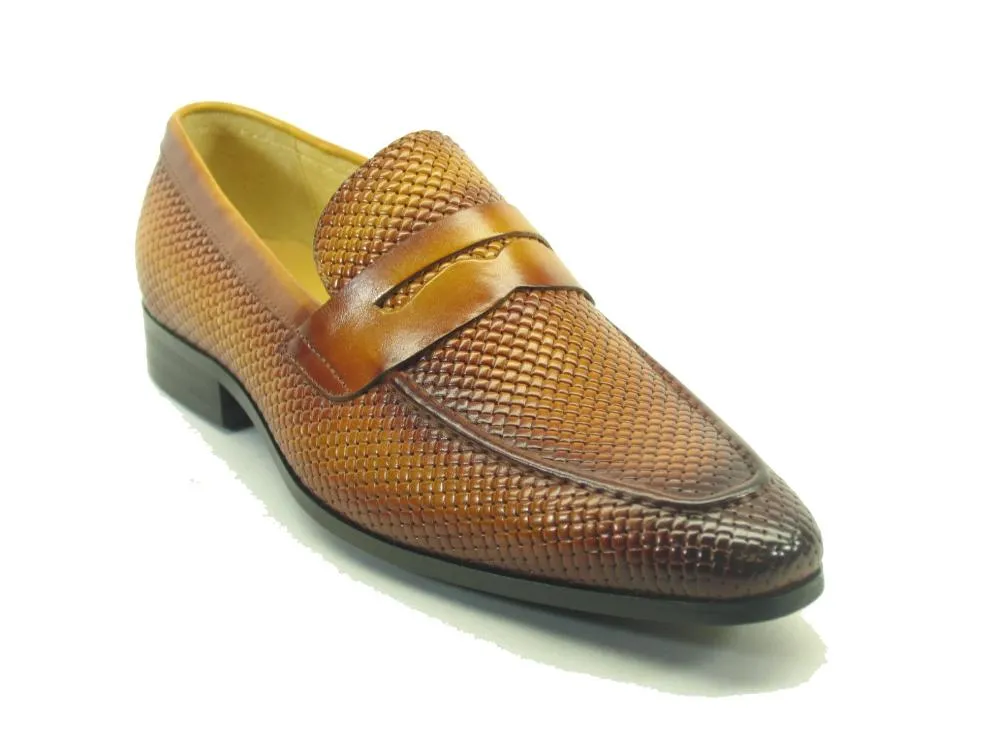 KS478-110E Carrucci Burnished Woven Penny Loafer