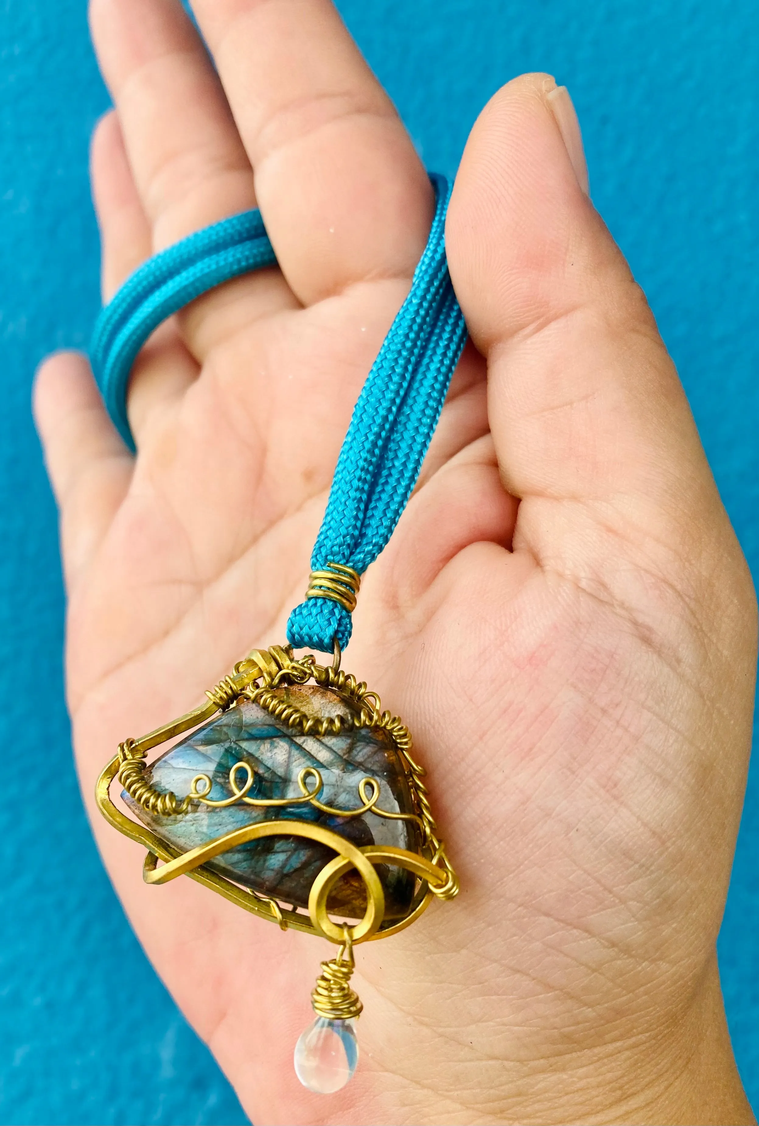 Labradorite Cloud Pendant