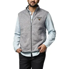 League Collegiate Wear Oregon State Beavers Heather Gray Saranac Collection Fleece Full-Zip Vest