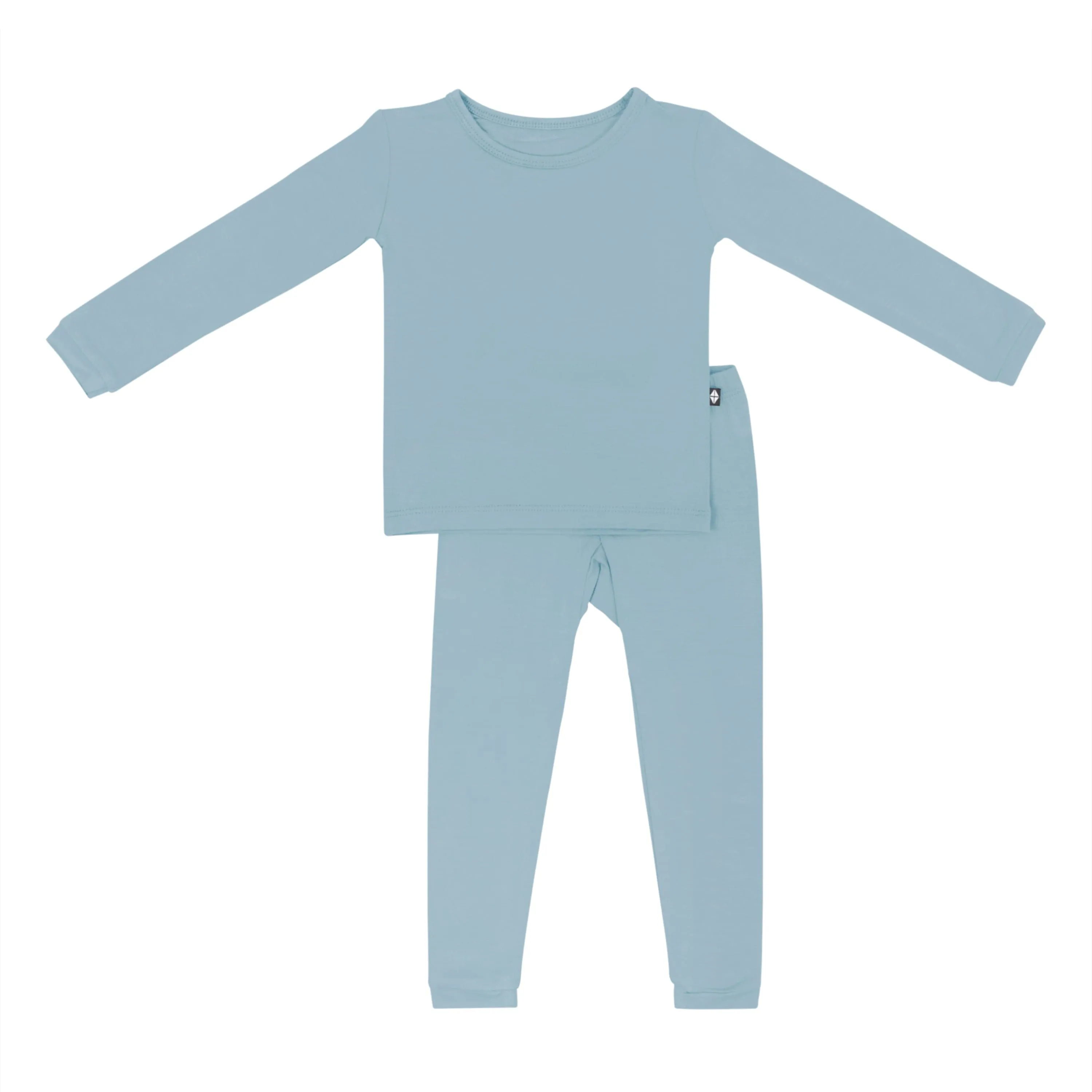 Long Sleeve Pajamas in Dusty Blue