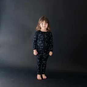 Long Sleeve Pajamas in Midnight Constellation