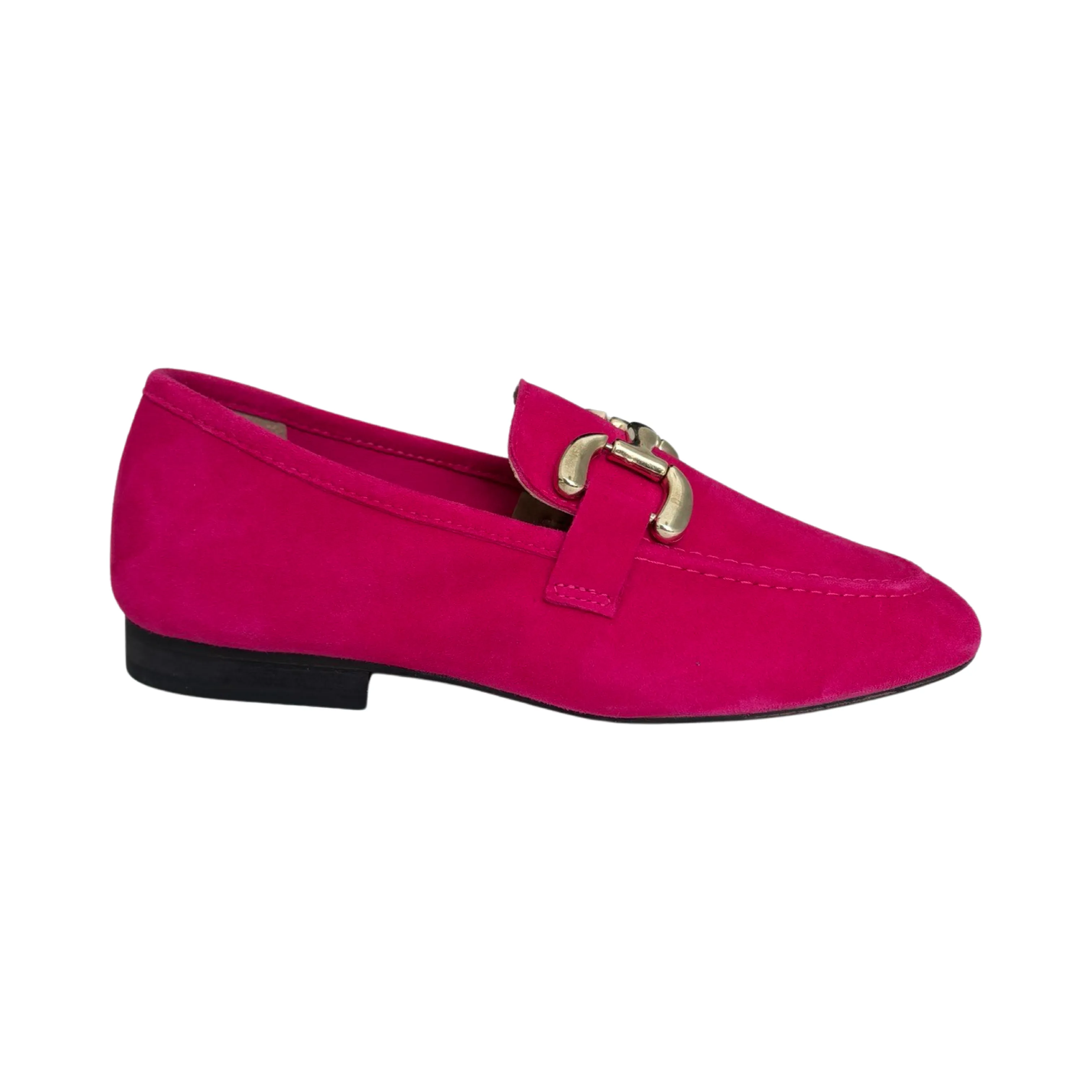 Macie Fushia Suede Loafer