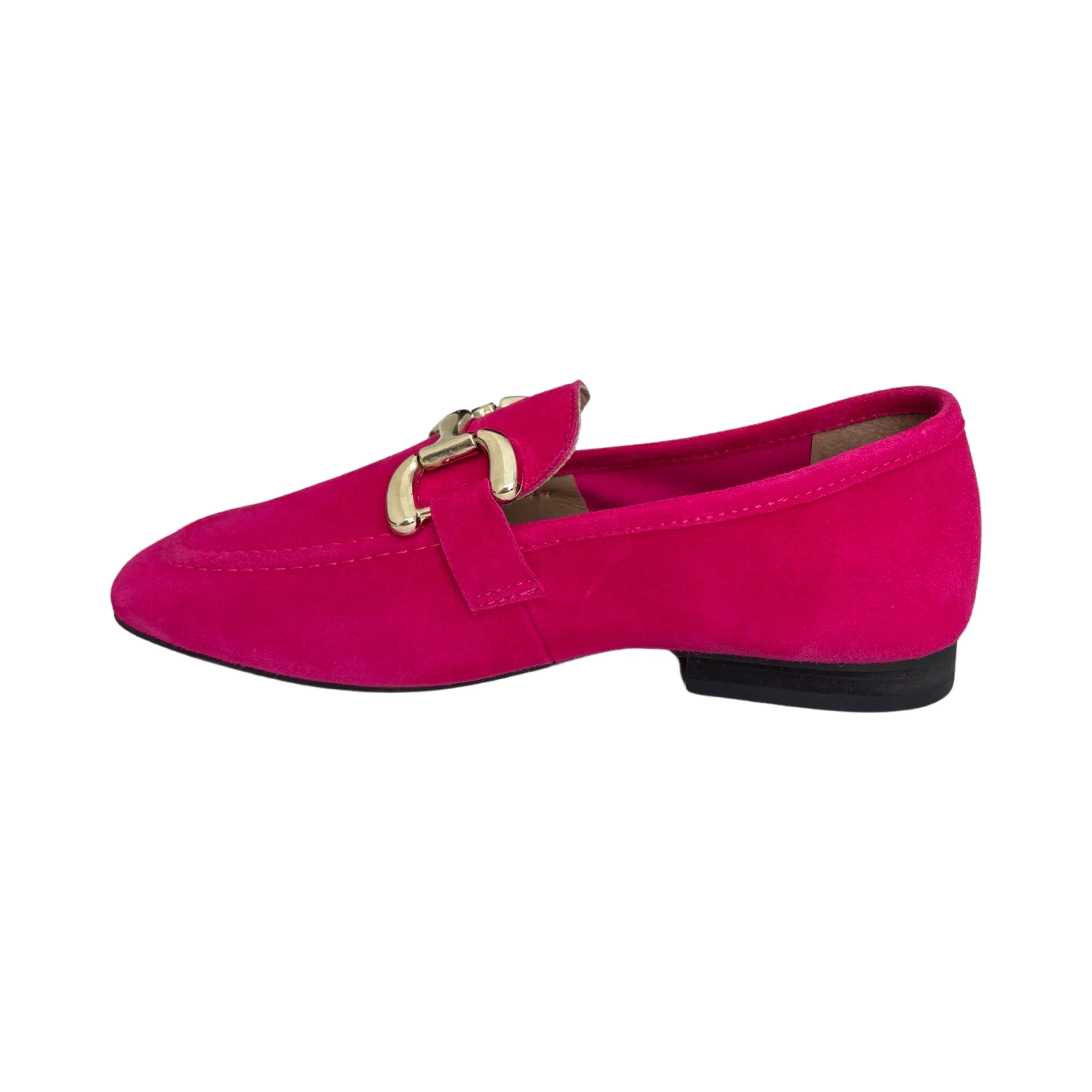 Macie Fushia Suede Loafer