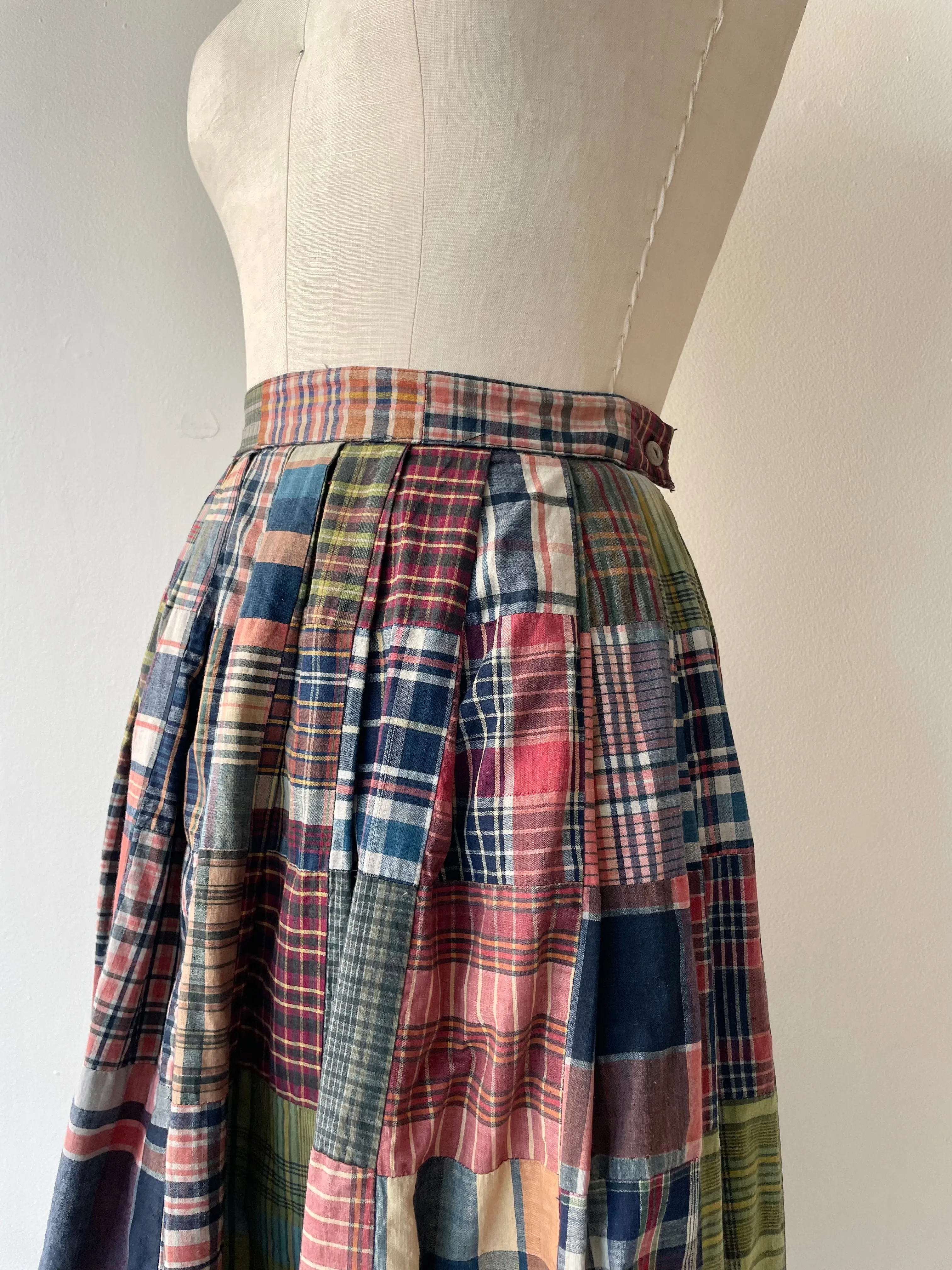 Madras Cotton Skirt | 1950s