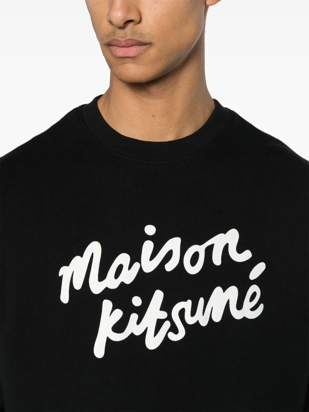 Maison Kisuné - Sweat black Handwriting Comfort